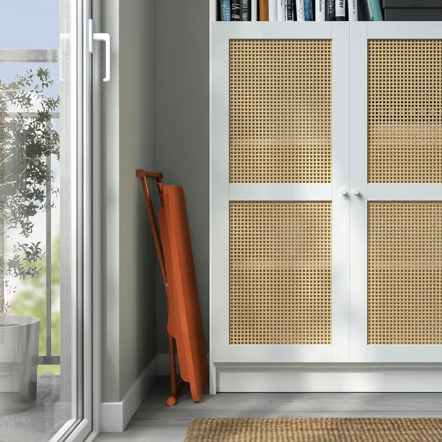 میز لپتاپ نارنجی ۶۰x۴۰ ایکیا مدل DUBBLA