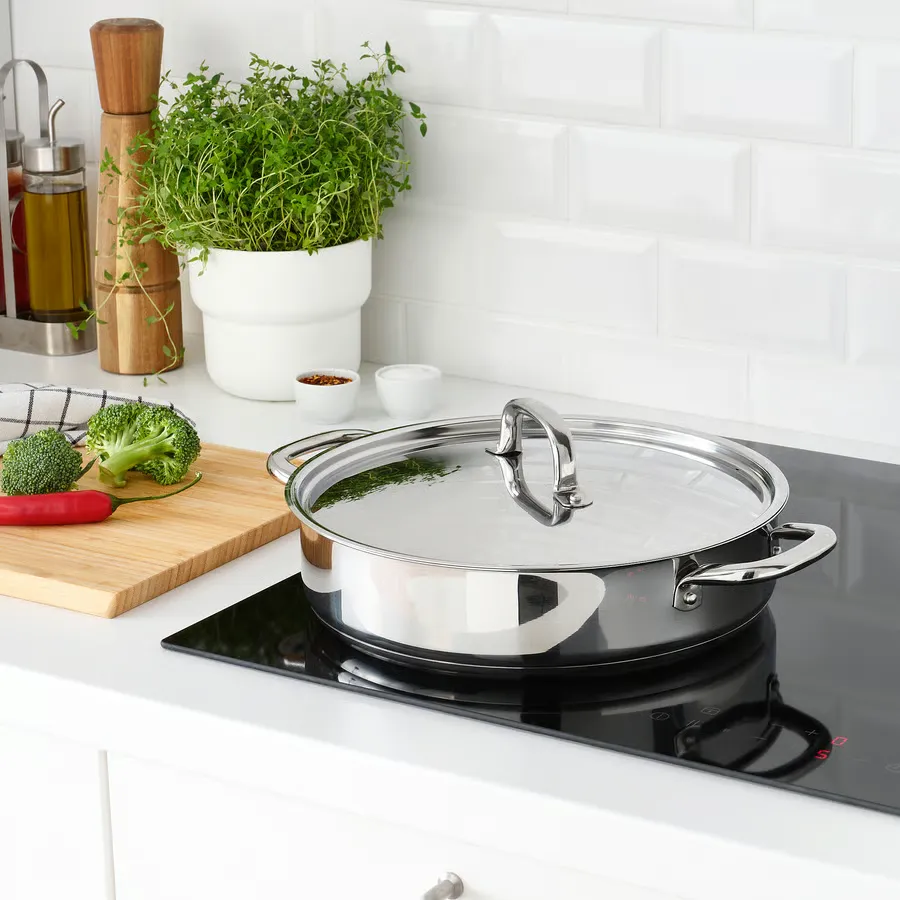 ماهیتابه استیل ضد زنگ سایز 28 ایکیا مدل IKEA 365+
