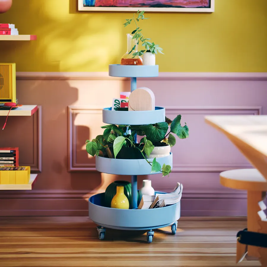 ترولی آبی، ۸۹x۴۸ سانتیمتر ایکیا مدل IKEA PS 2026
