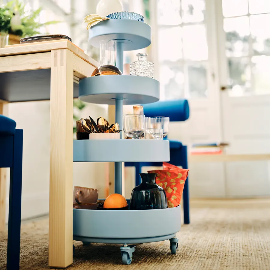 ترولی آبی، ۸۹x۴۸ سانتیمتر ایکیا مدل IKEA PS 2026