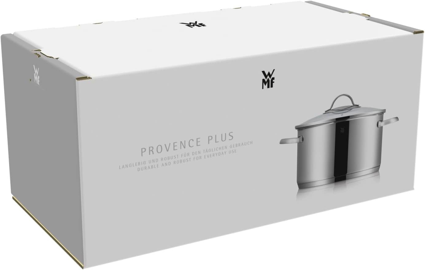 ست ۵ تکه قابلمه WMF Provence Plus با درب شیشهای، استیل ضدزنگ کرومارجان صیقلی، ست قابلمه، بدون روکش