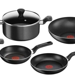 ست آشپزی تفال سوپر کوک ۱۲ تکه نچسب، مشکی، آلومینیوم، B143Sc86