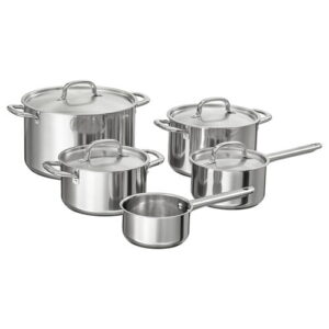 قابلمه استیل ایکیا ست 9 پارچه مدل IKEA 365