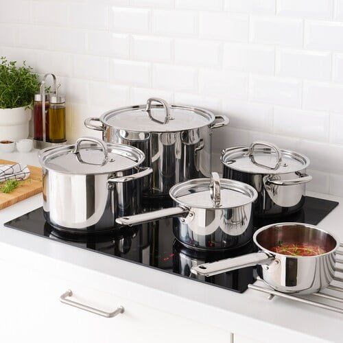 قابلمه استیل ایکیا ست 9 پارچه مدل IKEA 365